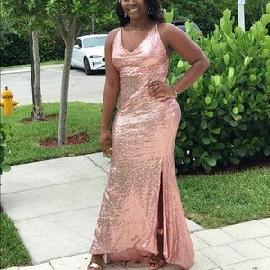 Rose gold dress